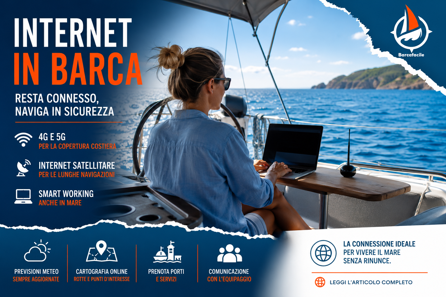 Pronti a salpare? Avete tutto a bordo? E la connessione internet?